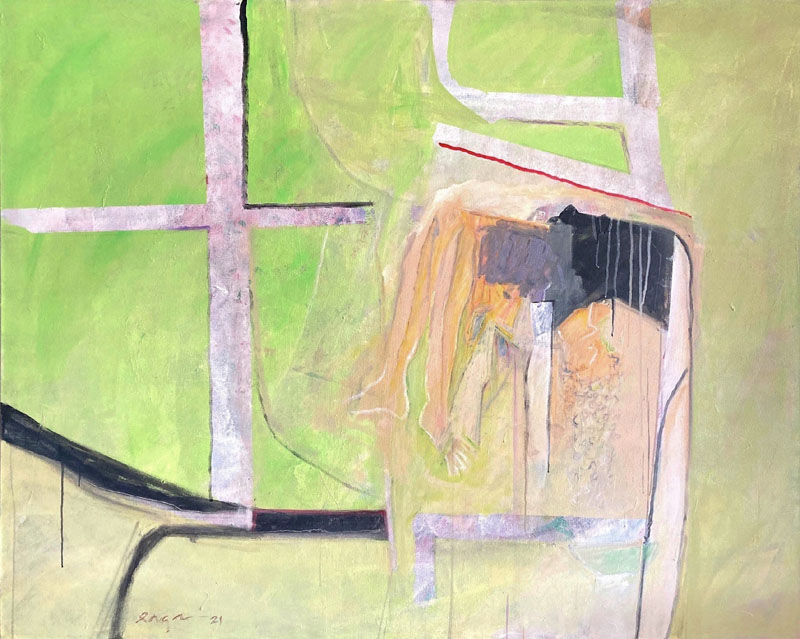 Among the Backroads 48 x 60 Acrylic on Canvas