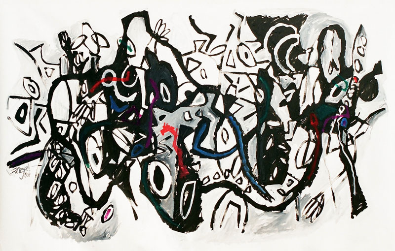 Graffiti 48 x 78 Acrylic on Canvas
