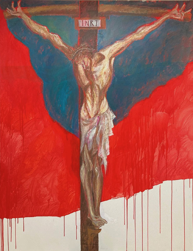 The Crucifixion (after Grunewald) 71 x 55 Acrylic on Canvas