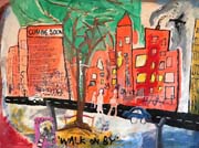 Walk on By 36 x 48 Acrylic on Wood
